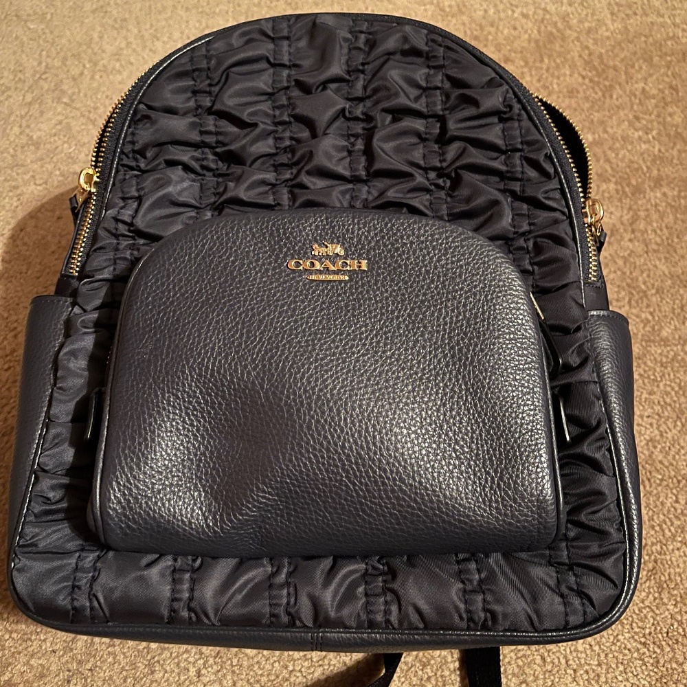 COACH Court Backpack With Ruching